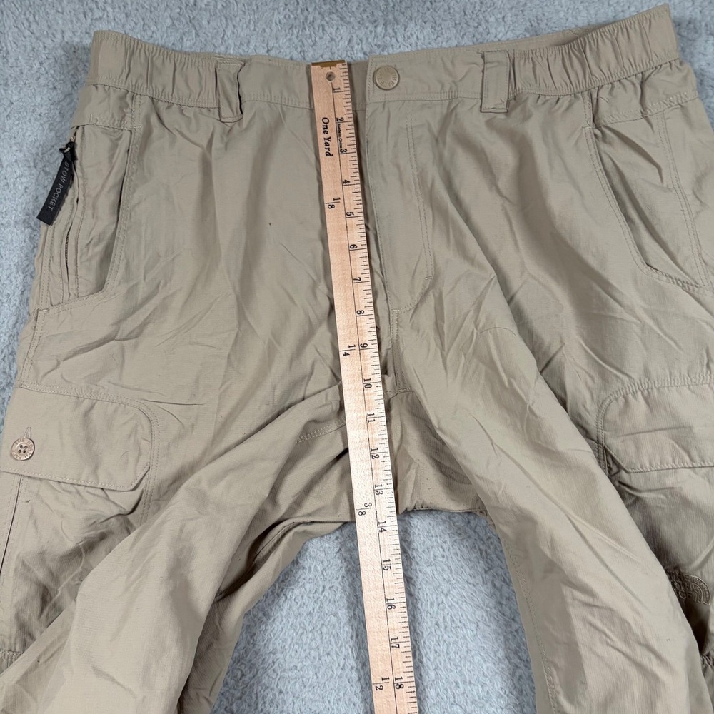 The North Face Mens Cargo Hiking Trail Pants Tan Khaki Nylon Sz Large Long 36x32 - Picture 6 of 10